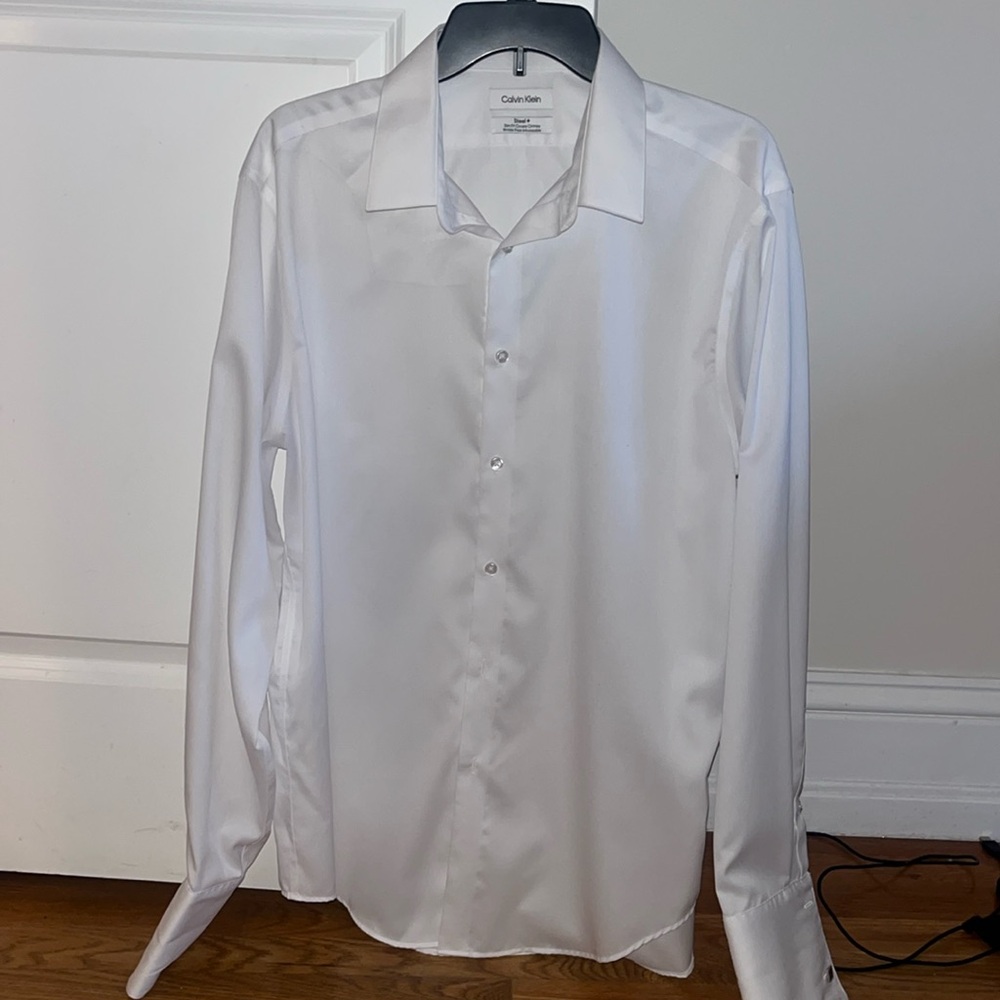 Calvin Klein Formal Dress Shirt - Steel+ Slim Fit